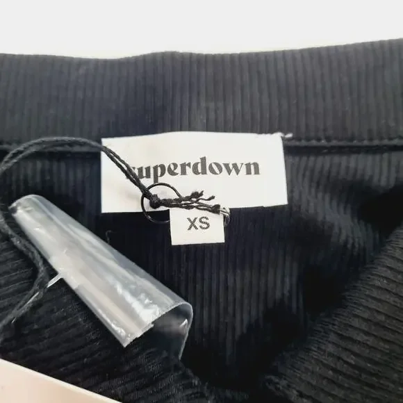 Superdown Rina Ruched Top in Black - Picture 5 of 9